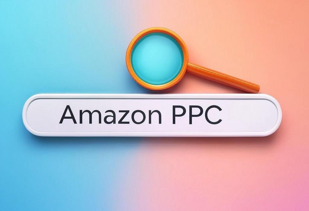 A search bar and a magnifying glass with a vivid gradient background exploring the topic of Amazon PPC unlocked! Discover how to skyrocket your sales with proven advertising strategies that won't break the bank. Get more clicks, boost conversions & outsmart your competition today.