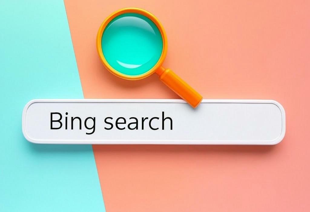 A search bar and a magnifying glass with a vivid gradient background exploring the topic of Bing search: Unlock hidden web treasures and boost your online experience. Discover expert tips, powerful features, and smart tricks to find exactly what you're looking for, faster than ever!