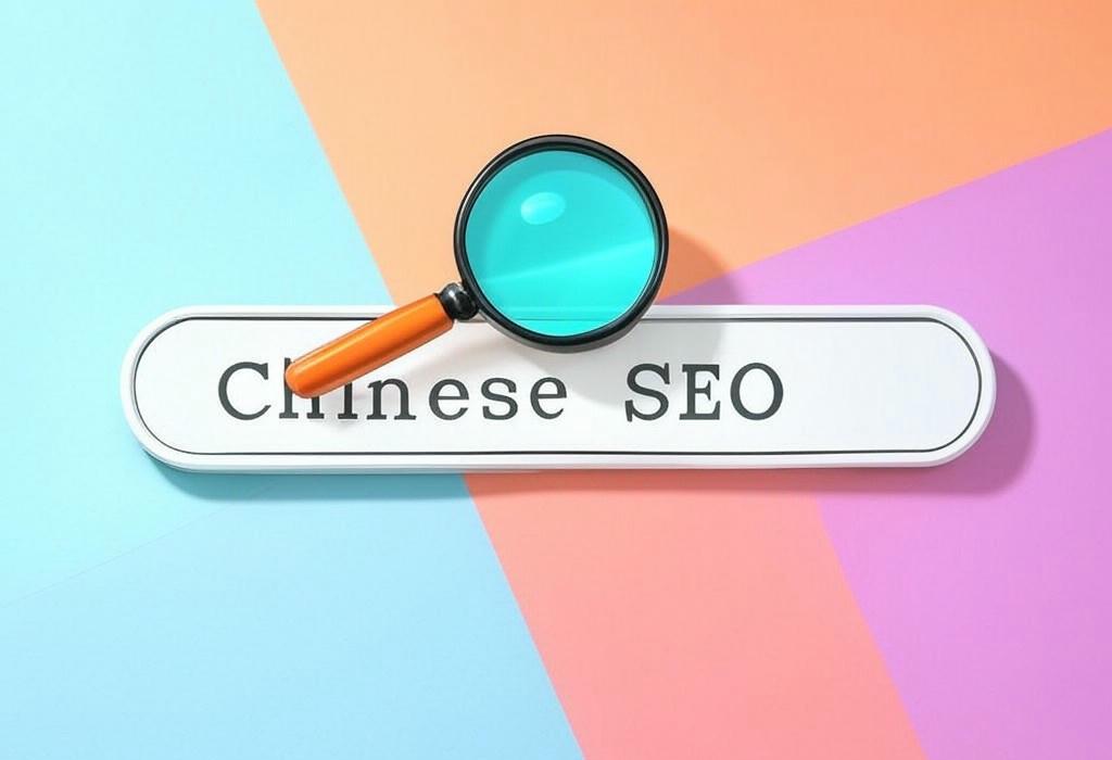 A search bar and a magnifying glass with a vivid gradient background exploring the topic of Chinese SEO unlocked! Master Baidu's unique rules, local platforms, and winning strategies to capture the world's largest online market. Your competitive edge is just one click away.
