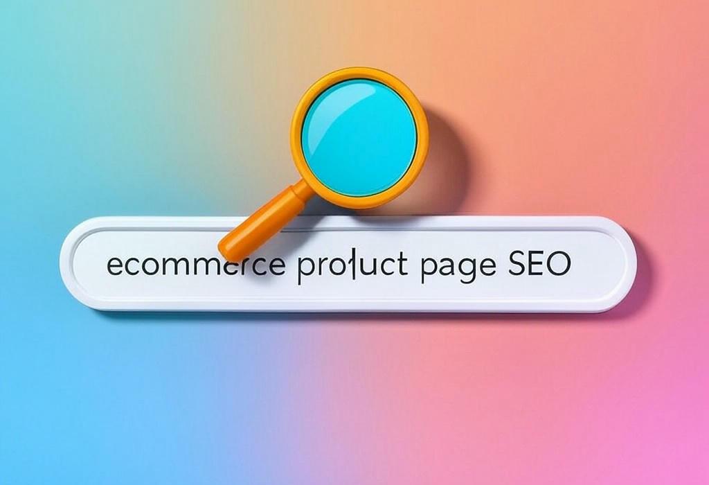 A search bar and a magnifying glass with a vivid gradient background exploring the topic of Ecommerce product page SEO secrets revealed! Boost your visibility, drive more traffic, and skyrocket sales with these proven optimization techniques that your competitors don't want you to know.