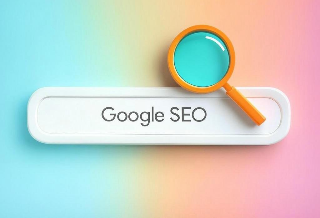 A search bar and a magnifying glass with a vivid gradient background exploring the topic of Google SEO made simple! Discover proven strategies to climb search rankings and beat your competition. Ready to unlock more traffic and grow your business? Click for insider tips.