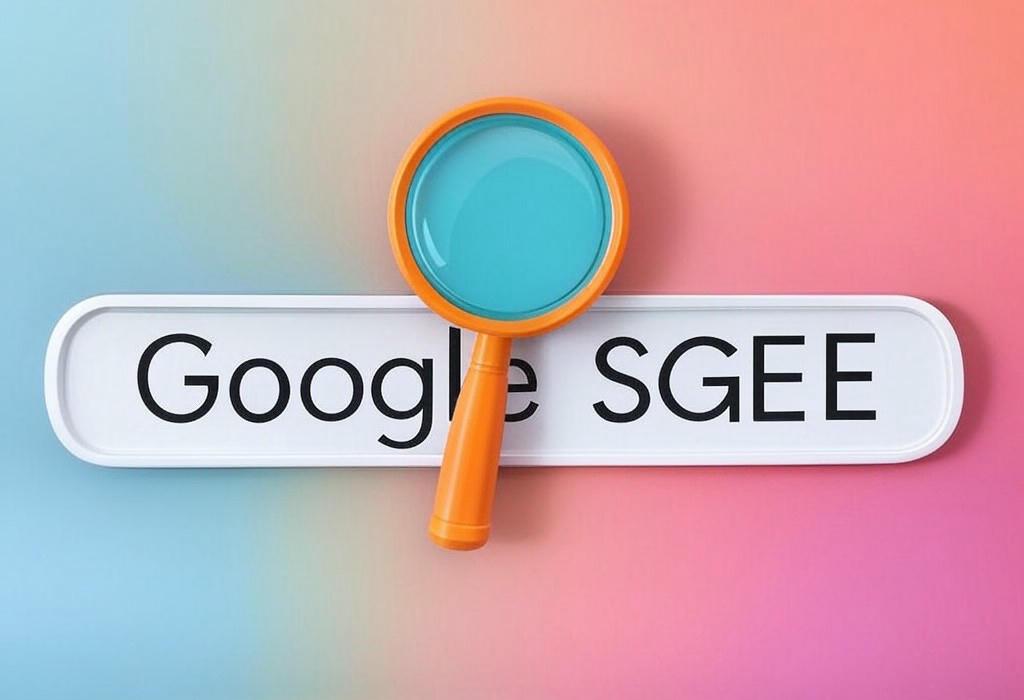 A search bar and a magnifying glass with a vivid gradient background exploring the topic of Google SGE is revolutionizing search results with AI-powered snapshots that answer your questions instantly. Discover how this game-changing feature affects SEO and transforms your online experience.