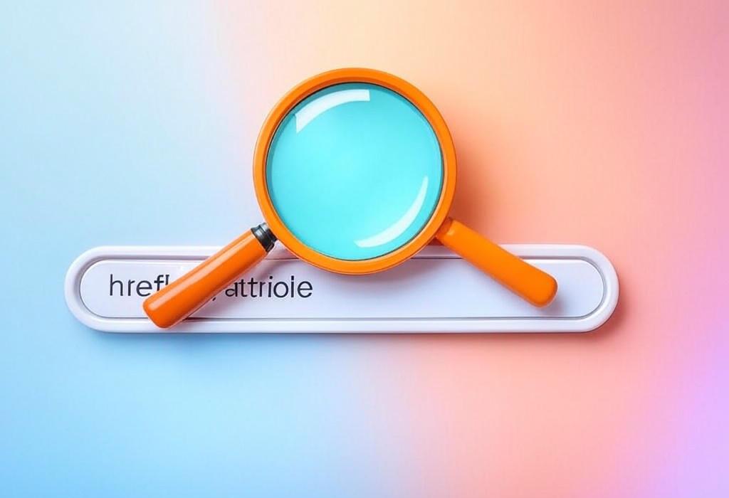 A search bar and a magnifying glass with a vivid gradient background exploring the topic of Discover how the hreflang attribute can skyrocket your international SEO! Avoid language targeting blunders that cost you rankings and learn the simple implementation tricks most websites miss.
