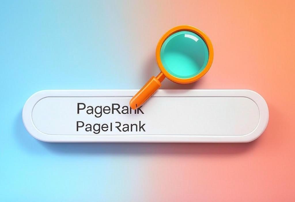 A search bar and a magnifying glass with a vivid gradient background exploring the topic of PageRank: Google's original ranking system that revolutionized how websites earn authority. Discover how this algorithm still influences your SEO success and visibility in search results.