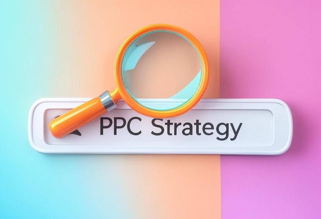 A search bar and a magnifying glass with a vivid gradient background exploring the topic of Looking for a PPC strategy that actually works? Uncover the secrets to profitable campaigns, cut wasted spend, and leave competitors in the dust. Click now to transform your ad results!