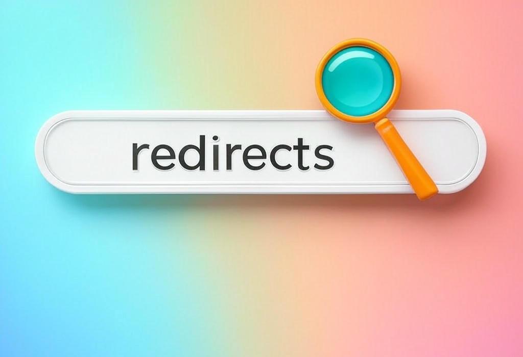 A search bar and a magnifying glass with a vivid gradient background exploring the topic of Redirects can make or break your website traffic. Learn how to implement them correctly, avoid common SEO pitfalls, and boost your rankings with this essential guide.