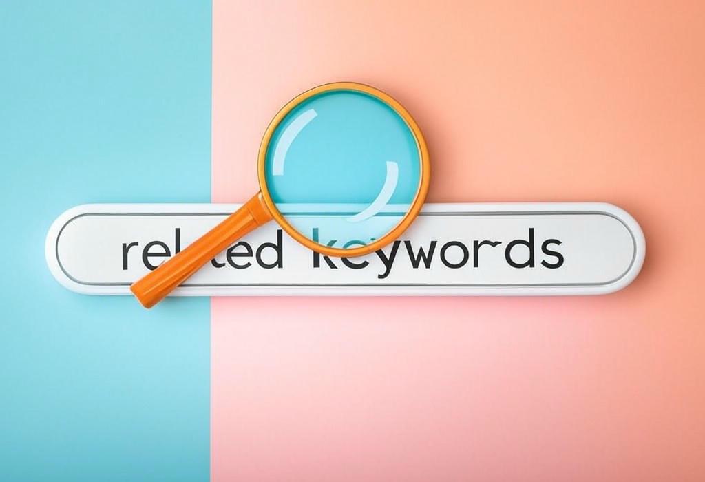 A search bar and a magnifying glass with a vivid gradient background exploring the topic of Related keywords unlock content potential! Discover how to expand your SEO strategy, boost rankings, and capture more traffic with our expert guide to finding the perfect search terms.