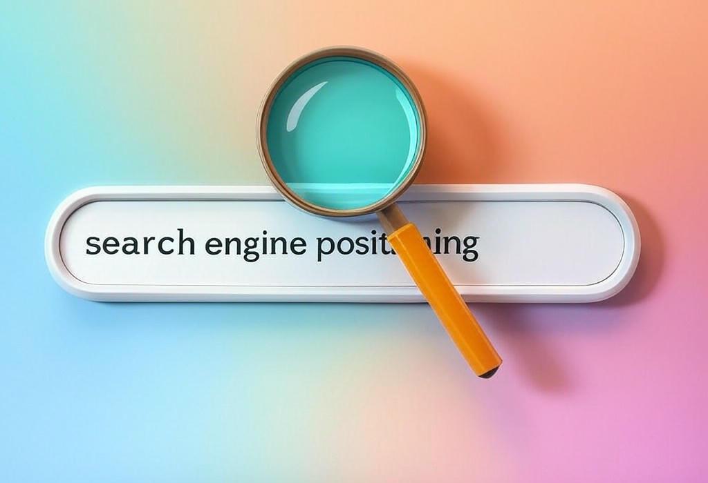 A search bar and a magnifying glass with a vivid gradient background exploring the topic of Search engine positioning secrets revealed! Boost your rankings, outrank competitors, and get more traffic with our proven strategies. Learn how to climb to the top of search results now.