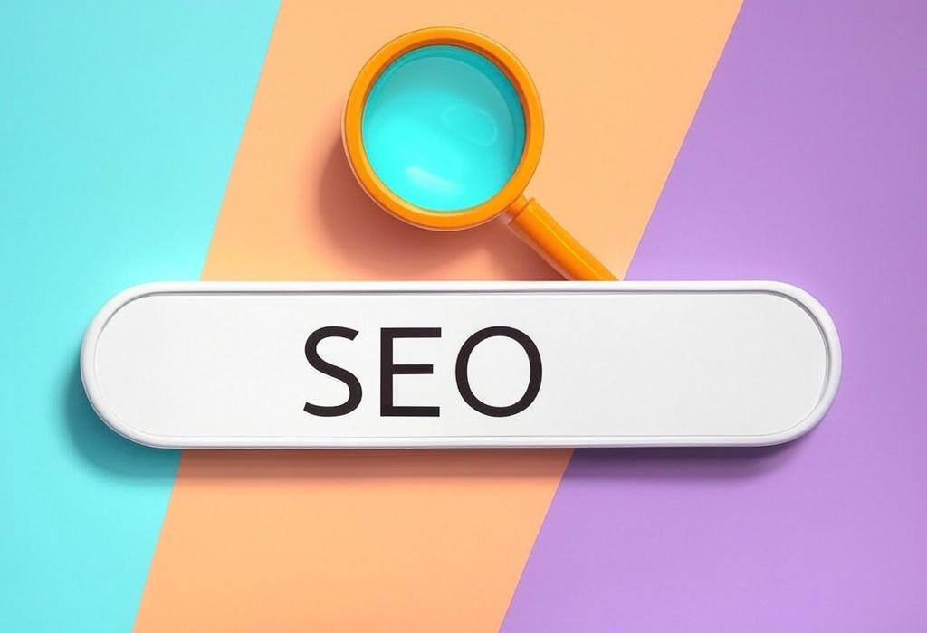 A search bar and a magnifying glass with a vivid gradient background exploring the topic of SEO transforms your website from invisible to unstoppable. Discover proven tactics to boost rankings, drive more traffic, and outrank competitors without spending a fortune on ads. Ready to dominate search results?
