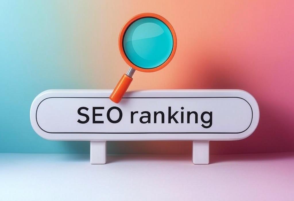 A search bar and a magnifying glass with a vivid gradient background exploring the topic of SEO ranking secrets revealed! Discover proven strategies to boost your website's visibility, outrank competitors, and drive more organic traffic. Get ready to climb those search results!