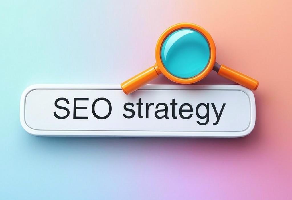 A search bar and a magnifying glass with a vivid gradient background exploring the topic of Unlock the SEO strategy secrets that top brands use to dominate search results. Learn proven techniques to boost your rankings and drive massive traffic to your website. Don't get left behind!