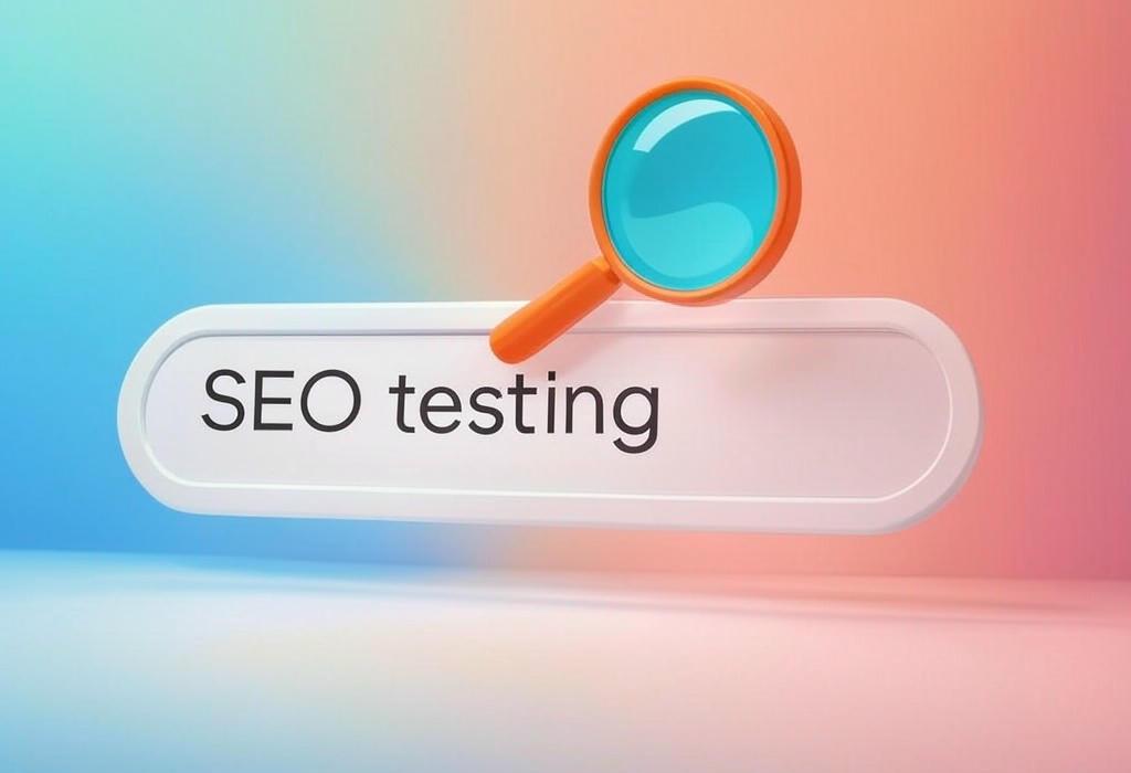 A search bar and a magnifying glass with a vivid gradient background exploring the topic of SEO testing unlocks the secret to preventing Google's title rewrites! Discover proven tactics to maintain control of your page titles and boost click-through rates without losing your brand voice.