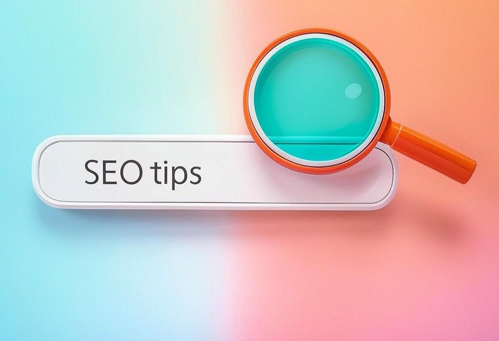 A search bar and a magnifying glass with a vivid gradient background exploring the topic of Unlock powerful SEO tips that skyrocket your rankings and leave competitors in the dust. Learn insider strategies the experts don't want you to know. Transform your traffic today!