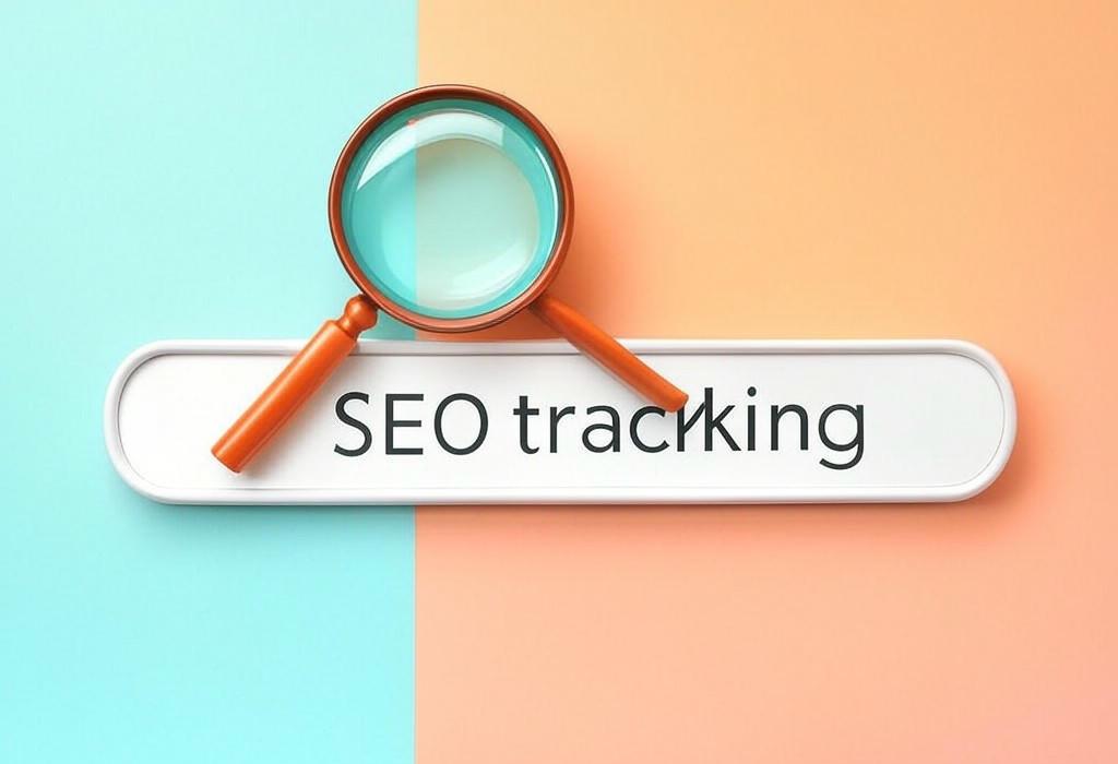 A search bar and a magnifying glass with a vivid gradient background exploring the topic of SEO tracking demystified! Discover how to monitor your website's performance, boost rankings, and outsmart competitors with proven strategies that actually work. Get results now!